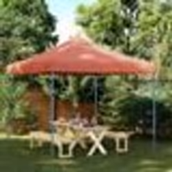 vidaXL Tente réception pliable escamotable terre cuite 292x292x315 cm