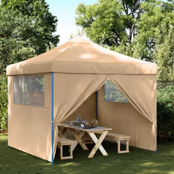 Cette tente de fête pliable pop-up avec parois latérales est idéale pour un large éventail d’événements en plein air, tels qu ...