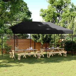 Vidaxl - Tente de réception pliable escamotable noir 580x292x315 cm