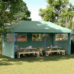 Cette tente de fête pliable pop-up avec parois latérales est idéale pour un large éventail d’événements en plein air, tels qu ...