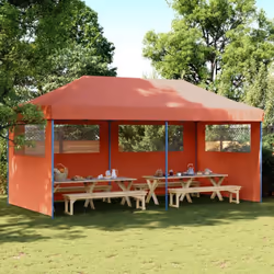 Cette tente de fête pliable pop-up avec parois latérales est idéale pour un large éventail d’événements en plein air, tels qu ...