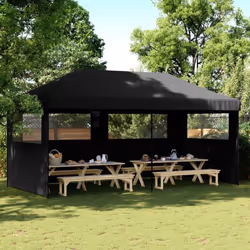 Cette tente de fête pliable pop-up avec parois latérales est idéale pour un large éventail d’événements en plein air, tels qu ...
