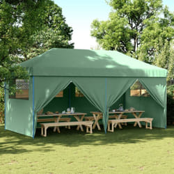 Vidaxl - Tente de réception pliable escamotable 4 parois latérales vert