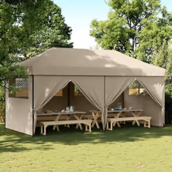 Cette tente de fête pliable pop-up avec parois latérales est idéale pour un large éventail d’événements en plein air, tels qu ...