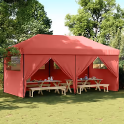 Cette tente de fête pliable pop-up avec parois latérales est idéale pour un large éventail d’événements en plein air, tels qu ...