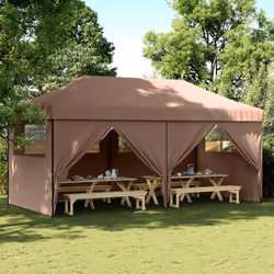 Cette tente de fête pliable pop-up avec parois latérales est idéale pour un large éventail d’événements en plein air, tels qu ...