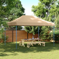 Vidaxl - Tente de réception pliable escamotable beige 440x292x315 cm