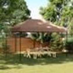 vidaXL Tente de réception pliable escamotable marron 440x292x315 cm