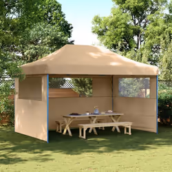 Cette tente de fête pliable pop-up avec parois latérales est idéale pour un large éventail d’événements en plein air, tels qu ...