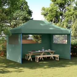 Cette tente de fête pliable pop-up avec parois latérales est idéale pour un large éventail d’événements en plein air, tels qu ...