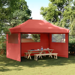 Cette tente de fête pliable pop-up avec parois latérales est idéale pour un large éventail d’événements en plein air, tels qu ...