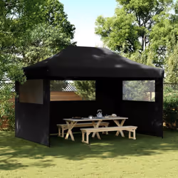 Cette tente de fête pliable pop-up avec parois latérales est idéale pour un large éventail d’événements en plein air, tels qu ...