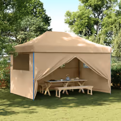 Cette tente de fête pliable pop-up avec parois latérales est idéale pour un large éventail d’événements en plein air, tels qu ...