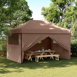 Cette tente de fête pliable pop-up avec parois latérales est idéale pour un large éventail d’événements en plein air, tels qu ...