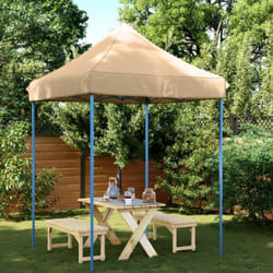 Vidaxl - Tente de réception pliable escamotable beige 200x200x306 cm