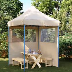 Cette tente de fête pliable pop-up avec parois latérales est idéale pour un large éventail d'événements en plein air, tels qu ...
