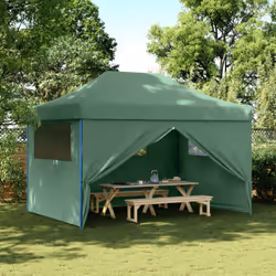 Cette tente de fête pliable pop-up avec parois latérales est idéale pour un large éventail d’événements en plein air, tels qu ...