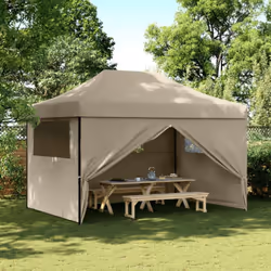 Cette tente de fête pliable pop-up avec parois latérales est idéale pour un large éventail d’événements en plein air, tels qu ...