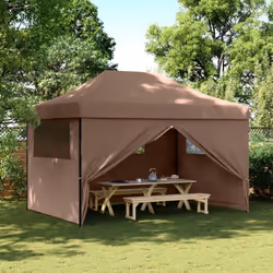 Cette tente de fête pliable pop-up avec parois latérales est idéale pour un large éventail d’événements en plein air, tels qu ...
