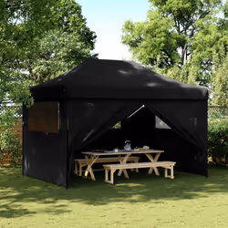 Cette tente de fête pliable pop-up avec parois latérales est idéale pour un large éventail d’événements en plein air, tels qu ...