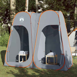 Vidaxl - Tente d'intimité gris et orange escamotable imperméable