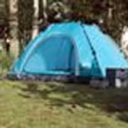 vidaXL Tente de camping 5 personnes bleu libération rapide