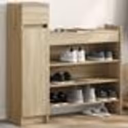 vidaXL Armoire à chaussures chêne sonoma bois d'ingénierie