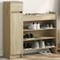 vidaXL Armoire à chaussures chêne sonoma bois d'ingénierie