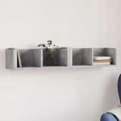 VidaXL 840449 étagères Bois Gris