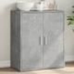 vidaXL Buffet gris béton 60x31x70 cm bois d'ingénierie
