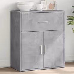 vidaXL Buffet gris béton 60x31x70 cm bois d'ingénierie