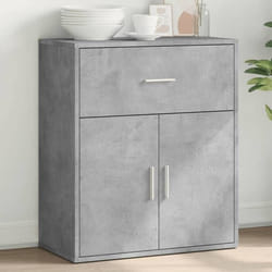 vidaXL Buffet gris béton 60x31x70 cm bois d'ingénierie