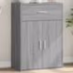 vidaXL Buffet sonoma gris 60x30x84 cm bois d'ingénierie