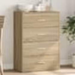 vidaXL Buffet chêne sonoma 60x31x84 cm bois d'ingénierie