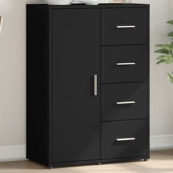 Vidaxl - Buffet noir 60x31x84 cm bois d'ingénierie