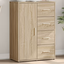 Ce buffet robuste est conçu pour être un point de mire de votre pièce avec un design tendance mais pratique. Matériau durable ...