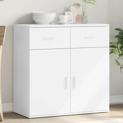 Vidaxl - Buffet blanc 79x38x80 cm bois d'ingénierie