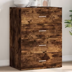 vidaXL Buffet chêne fumé 60x39x80 cm bois d'ingénierie