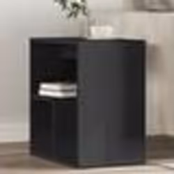 vidaXL Tables d'appoint 2 pcs noir 50x30x50 cm bois d’ingénierie