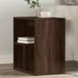 vidaXL Tables d'appoint 2 pcs chêne marron 50x30x50 cm bois ingénierie