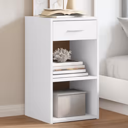 VidaXL 840577 Table de nuit et table de chevet Blanc