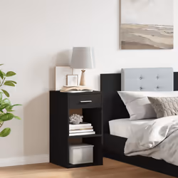 VidaXL 840578 Table de nuit et table de chevet Noir