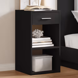 VidaXL 840579 Table de nuit et table de chevet Noir
