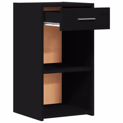 VidaXL 840579 Table de nuit et table de chevet Noir - Vue supplémentaire 5