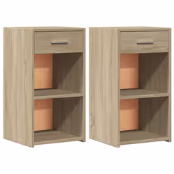 VidaXL 840581, Chêne, Bois, 350 mm, 340 mm, 650 mm, 2 pièce(s)