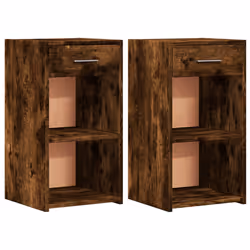 VidaXL 840585, Chêne, Bois, 350 mm, 340 mm, 650 mm, 2 pièce(s)