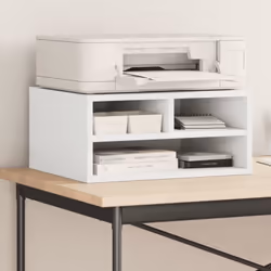 Le support d'imprimante permet d'accéder facilement à tout, rendant votre lieu de travail organisé et bien rangé. Matériau du ...