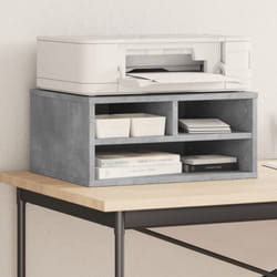 Vidaxl - Support d'imprimante gris béton 49x40x22,5 cm bois d'ingénierie