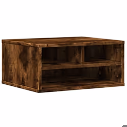 vidaXL Support d'imprimante chêne fumé 49x40x22,5 cm bois d'ingénierie