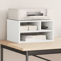 Vidaxl - Support d'imprimante blanc 40x32x22,5 cm bois d'ingénierie